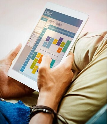 Man scheduling his appointment